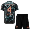 Conjunto (Camiseta+Pantalón Corto) FC Bayern de Múnich De Ligt 4 Segunda Equipación 2024-25 - Niño